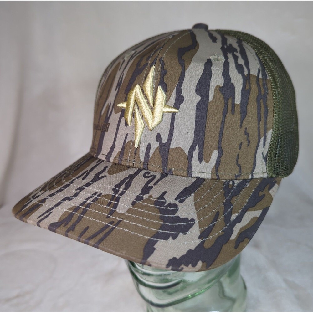 Nomad Snapback Hat Bottomland Green Camouflage Mesh Back Adjustable OSFM